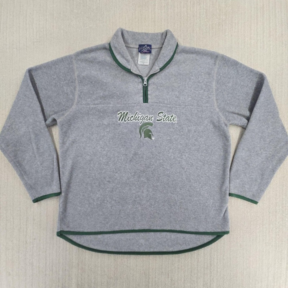Michigan State Spartans Sweatshirt Womens Medium Gray NCAA Football Joy Athletic